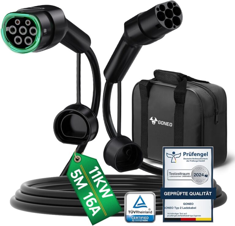 GONEO Typ 2 Ladekabel 11kW 5M 16A Ladekabel Elektroauto 3