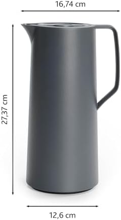 Emsa Motiva 1l Isolierkanne mit Quick-Press-Verschluss, anthrazit - Image 3