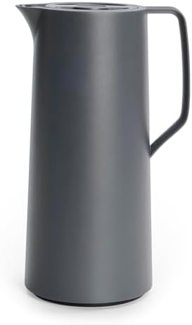 Emsa Motiva 1l Isolierkanne mit Quick-Press-Verschluss, anthrazit