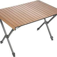 TIMBER RIDGE Campingtisch Klappbar Höhenverstellbar Klapptisch Camping Falttisch Tragbar Aluminium mit Tasche für Picknick Kochen Garten Wandern Reisen 108x71cm - Braun Amazon.de: Sport & Freizeit