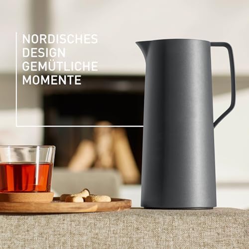 Emsa Motiva 1l Isolierkanne mit Quick-Press-Verschluss, anthrazit - Image 5
