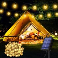 Solar Lichterkette Aussen Wetterfest, 60 LED 13,2M 43,3Ft 8 Modi IP65 Outdoor Lichterkette Solar aussen Wetterfest Lampions für Balkon Terassen Garten Bäume Weihnachtsdekoration Festival(warmweiß)  Amazon.de: Beleuchtung