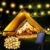Solar Lichterkette Aussen Wetterfest, 60 LED 13,2M 43,3Ft 8 Modi IP65 Outdoor Lichterkette Solar aussen Wetterfest Lampions für Balkon Terassen Garten Bäume Weihnachtsdekoration Festival(warmweiß) Amazon.de: Beleuchtung