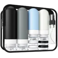 17 Pack Silicone Leak Proof Travel Bottle Set TSA-Approved Containers For Toiletries And Conditioner - AliExpress