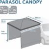your GEAR Parasol Canopy Sonnendach für Camper mit UV 50+ Schutz