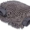 Auto-Waschhandschuh Mikrofaser, 2 Stück, 30 x 20 cm | Dunkelgrau