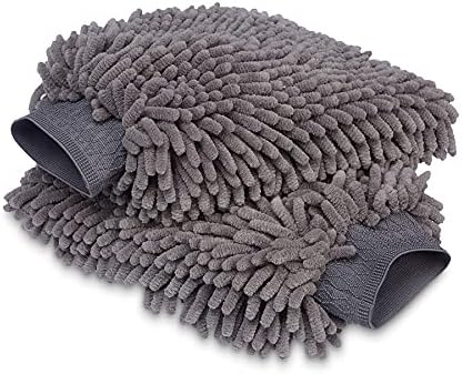 Amazon Basics Deluxe Auto-Waschhandschuh Mikrofaser, 2 Stück, 30 x 20 cm | Dunkelgrau Amazon.de: Auto & Motorrad