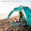 Strandzelt zum Schutz vor Sonne, Wind &