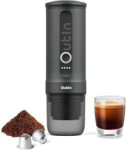 OutIn Nano Portable Electric Espresso Machine with USB-C, Space Grey