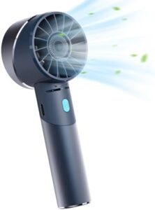 Lepwings Handheld Fan, Mini Fan USB Rechargeable with 4 Speeds, 16 Hours Long Working Time,