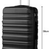 Coolife Hand Luggage Suitcase, ABS + PC Hard Shell Case, 56 cm | Travel Suitcase with 4 Wheels, TSA Lock, YKK Zip, Trolley for Travel, Business Trip, Weekend Trip,