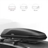Atera Casar L Lava Car Roof Box, Black, 420 Litres, 75 kg Load Capacity | Car roof box made of ABS/ASA   Amazon.de: Automotive