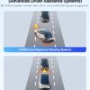 AZDOME Car Camera with 4K Resolution, WiFi Dash Cam GPS and Loop Recording,