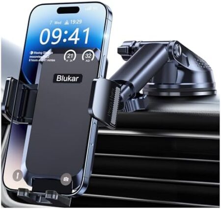 Blukar Mobile Phone Holder Car  | 360° rotatable car mobile phone holder for dashboard and windscreen , Galaxy, Mate etc.Amazon.de