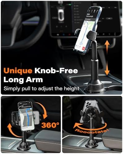 APPS2Car Mobile Phone Holder Car Drink Holder, Mercedes Mobile Phone Holder Car Cup Holder, Cup Holder for iPhone 12 Pro Mini Pro Max / 11 Pro/SE 2020, Sumsung Amazon.de: - Image 3