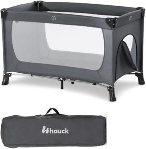 Hauck Dream N Play Plus Travel Cot, 3-Piece 120 x 60 cm, from Birth to 15 kg incl.