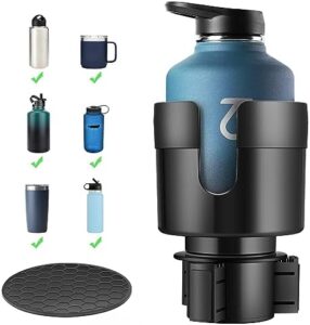 TYKOR Car Cup Holder, Cup Holder Car with Adjustable Base | Car bottle holder compatible with bottles, drinks 0.5-1.4 L (7.0-10.5 cm) Amazon.de