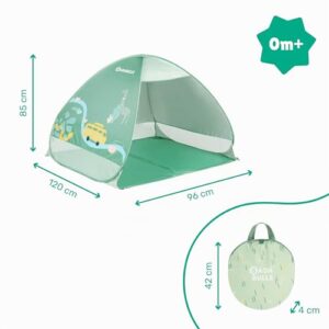 Badabulle Strandmuschel Safari mit UV-Schutz 50+, Strandzelt mit Pop-Up-System, 125 x 100 x 85 cm  Amazon.de: Sport & Freizeit