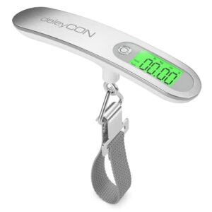 deleyCON Digital Luggage Scales up to 50 kg Silver