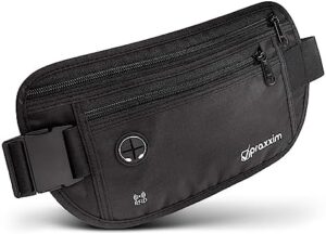 praxxim The Bum Bag for Travel, Theft-Proof with RFID Protection, Travel Bum Bag, Amazon.de:
