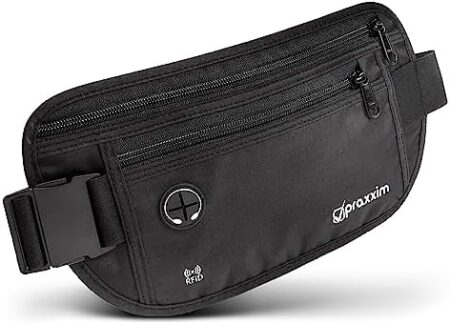 praxxim The Bum Bag for Travel, Theft-Proof with RFID Protection, Travel Bum Bag,  Amazon.de: