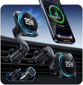 ESR OmniLock Qi2.2 25W MagSafe Car Mount with Charging Function, Cooling |