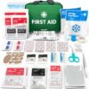 HONYAO First Aid Set, 180 Pieces, First Aid Kit for Home, Children, Outdoor, Travel, Camping,