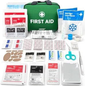 HONYAO First Aid Set, 180 Pieces, First Aid Kit for Home, Children, Outdoor, Travel, Camping,