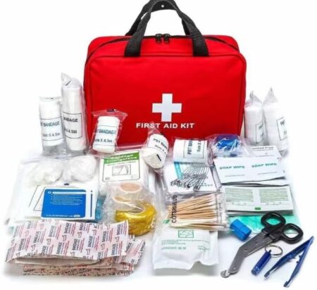 Gokemuak First Aid Kit, 170-Piece First Aid Kit, Emergency Equipment Including Bandages,  Travel Pharmacy for Home, Car, Outdoor |