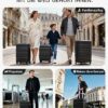 Coolife Hand Luggage Suitcase, ABS + PC Hard Shell Case, 56 cm | Travel Suitcase with 4 Wheels, TSA Lock, YKK Zip, Trolley for Travel, Business Trip, Weekend Trip,