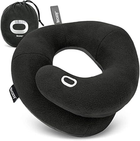 BCOZZY Neck Pillow For Travel, Provides Double Support for Head,