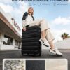 Coolife Hand Luggage Suitcase, ABS + PC Hard Shell Case, 56 cm | Travel Suitcase with 4 Wheels, TSA Lock, YKK Zip, Trolley for Travel, Business Trip, Weekend Trip,