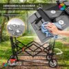 Miweba Folding Handcart MB-20 | Sun canopy UV-r, 2 x seat belts