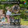 Miweba Folding Handcart MB-20 | Sun canopy UV-r, 2 x seat belts