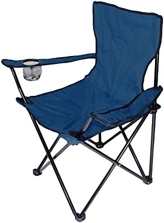 Folding Chair, Camping Chair, Fishing Chair, with Drinks Holder and Carry Bag - Fishing Chair Foldable, blue Amazon.de: Home & Kitchen